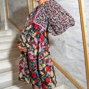 Seraphine LUXE Red Boho Maternity To Breastfeeding Dress